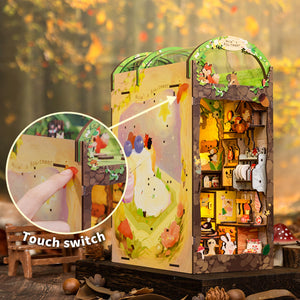 Mole's Apartment miniature cozy den bookshelf insert lifestyle display