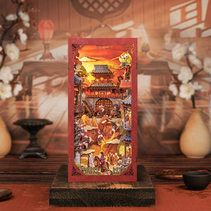 The Legend of Mulan DIY book nook kit — Chinese warrior heroine miniature scene