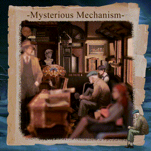 Train Mystery book nook kit animated GIF showing LED light turning on