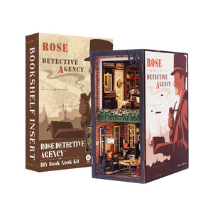 Rose Detective Agency DIY book nook kit product size and specifications
