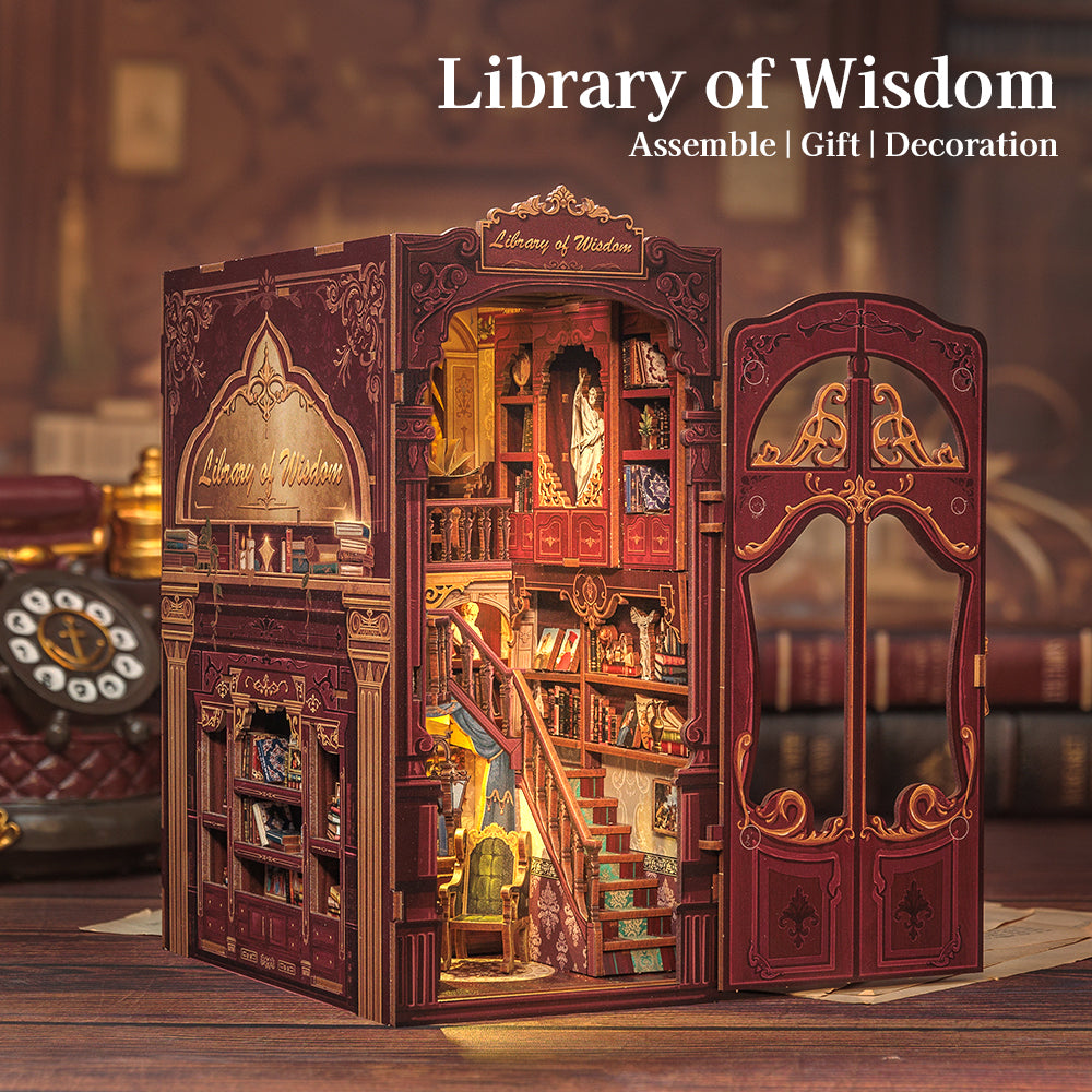 NookSaga DIY Book Nook Kit|Library of Wisdom