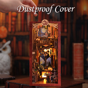 Flame Common Room DIY kit night view with warm amber fireplace LED glow