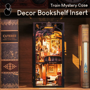 Train Mystery DIY book nook kit product specifications and size information