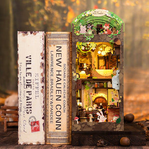 Mole's Apartment DIY book nook kit cozy underground home with LED lighting