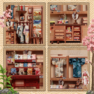 Sakura Kimono Shop DIY miniature house kit product specifications
