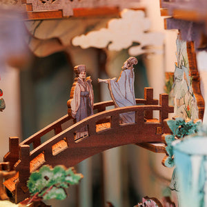 Su Dongpo's Life miniature study bookshelf insert lifestyle photo
