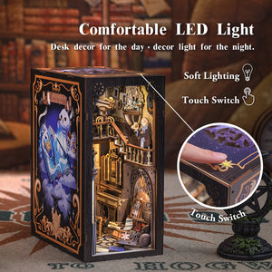 Nebula Common Room DIY kit interior with astronomy books and cosmic props