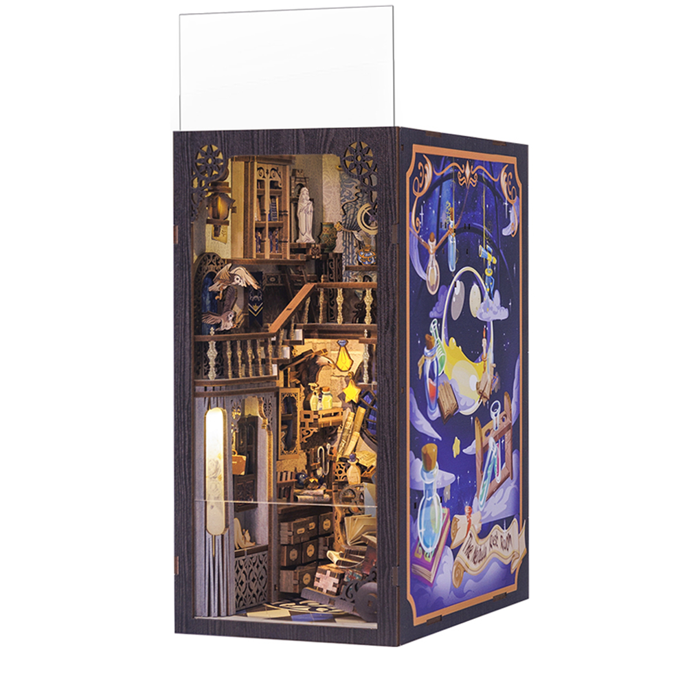 Nebula Common Room miniature kit assembled at angle full cosmic scene