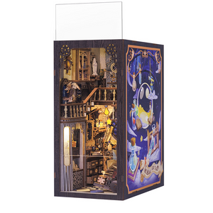 Nebula Common Room miniature kit assembled at angle full cosmic scene