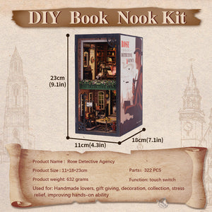 Rose Detective Agency miniature Victorian detective scene assembled full view
