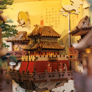 Su Dongpo's Life DIY miniature Chinese study kit detail close-up