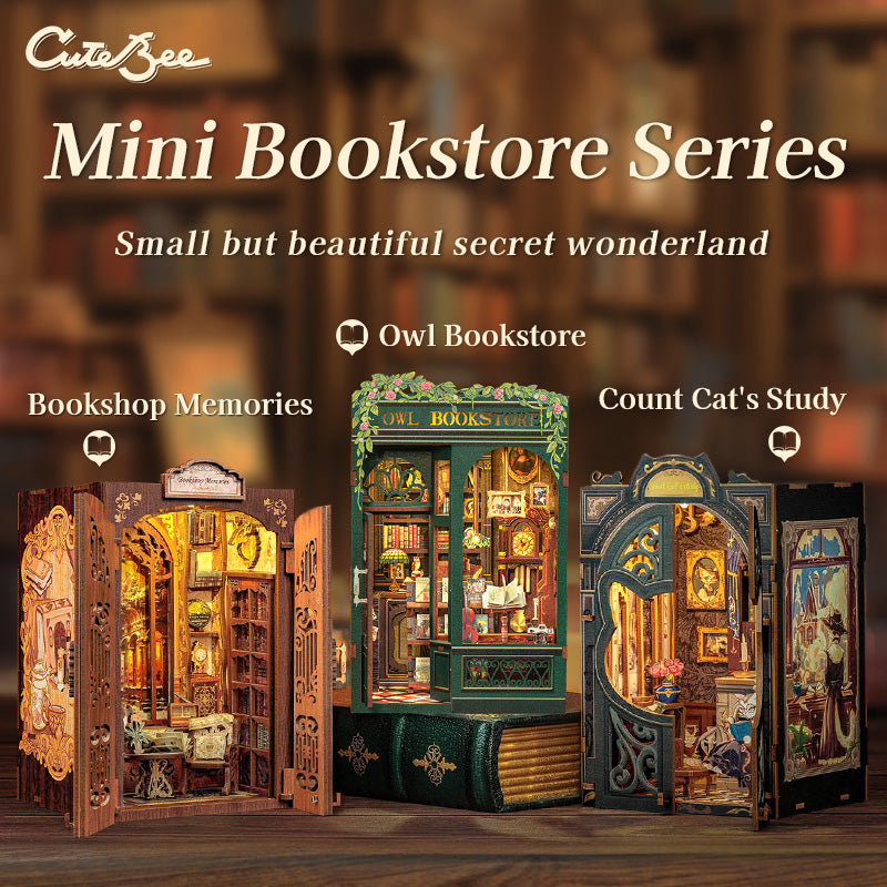 NookSaga DIY Book Nook Kit|Mini Bookstore Series